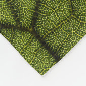 Grünes Blatt Fleecedecke (Ecke)