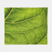 Grünes Blatt Fleecedecke (Vorderseite (Horizontal))