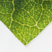 Grünes Blatt Fleecedecke (Ecke)