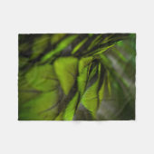Grünes Blatt Fleecedecke (Vorderseite (Horizontal))