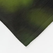 Grünes Blatt Fleecedecke (Ecke)