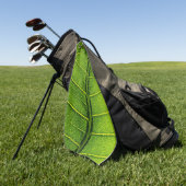 Grünes Blatt Golfhandtuch (Gras)