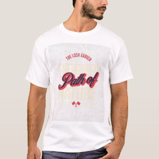 grünes Blatt in kleine Illustrationen von Welle T-Shirt