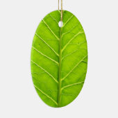 Grünes Blatt Keramik Ornament (Rechts)