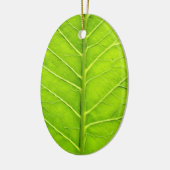 Grünes Blatt Keramik Ornament (Links)