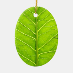 Grünes Blatt Keramik Ornament