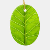 Grünes Blatt Keramik Ornament (Hinten)