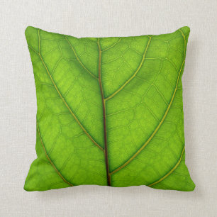 Grünes Blatt-Kissen Kissen