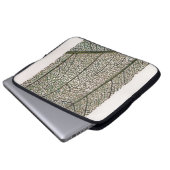 Grünes Blatt Laptopschutzhülle (Vorne Knopf)