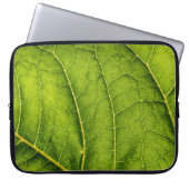 Grünes Blatt Laptopschutzhülle (Vorderseite)