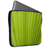 Grünes Blatt Laptopschutzhülle (Vorne Rechts)