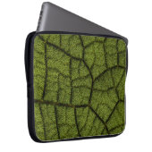 Grünes Blatt Laptopschutzhülle (Vorne Rechts)