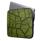 Grünes Blatt Laptopschutzhülle (Vorderseite Links)