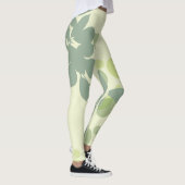 Grünes Blatt Leggings (Rechts)