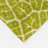 Grünes Blatt-MakroFleece-Decke Fleecedecke (Ecke)