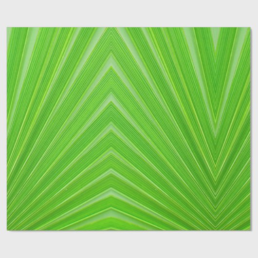 Grünes Blatt mit dem Slogan "DENKE ÖKOLOGISCH" Geschenkpapier (Flach)