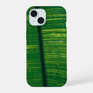 Grünes Blatt mit Details aus Costa Rica iPhone 15 Hülle