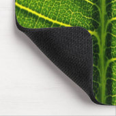 Grünes Blatt Mousepad (Ecke)
