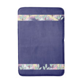 Grünes Blatt Regenbogen Blau Badematte (Vorderseite Vertikal)