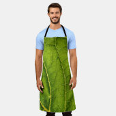 Grünes Blatt Schürze (Getragen)