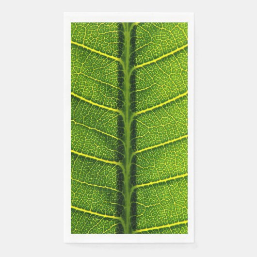 Grünes Blatt Serviette (Vorderseite)