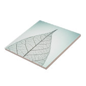 Grünes Blatt-Skelett Fliese (Seite)