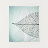 Grünes Blatt-Skelett Wandteppich (Vorderseite)