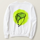 Grünes Blatt Sweatshirt (Design Rückseite)