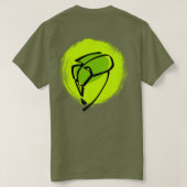Grünes Blatt T-Shirt (Design Rückseite)