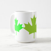 Grünes Blatt - Tasse (Vorderseite Links)
