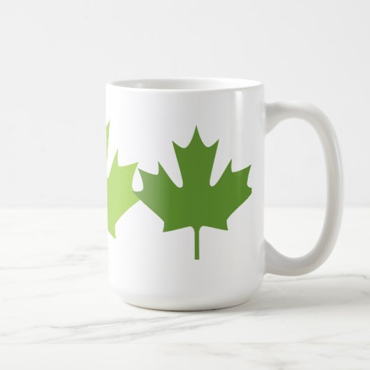 Grünes Blatt - Tasse (Rechts)