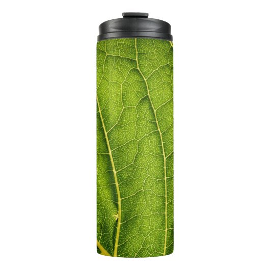 Grünes Blatt Thermosbecher (Vorderseite)