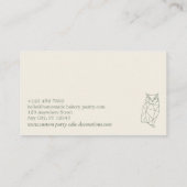 Grünes Blatt Visitenkarte (Rückseite)