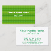 Grünes Blatt Visitenkarte (Vorne/Hinten)