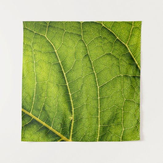 Grünes Blatt Wandteppich (Vorderseite)