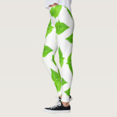 Grünes Blätter Leggings (Links)