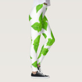 Grünes Blätter Leggings (Rechts)