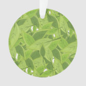 Grünes Blätter Muster Ornament (Vorderseite)