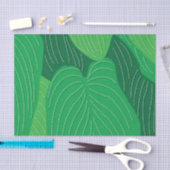 Grünes Blätter-Muster Seidenpapier (Handwerk)