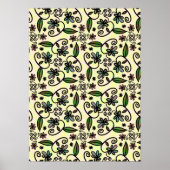 Grünes Blätter Poster (Vorne)