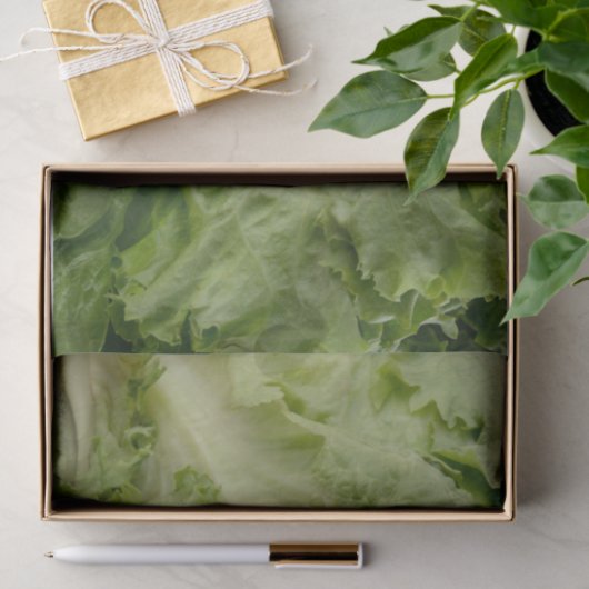 Grünes Blattkopfsalat-Seidenpapier Seidenpapier (Geschenk)