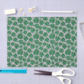 Grünes Blattmuster 10 Seidenpapier (Handwerk)