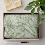 Grünes Blattmuster 16 Seidenpapier (Geschenk)