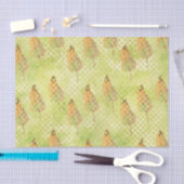 Grünes Blattmuster 9 Seidenpapier (Handwerk)