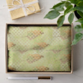 Grünes Blattmuster 9 Seidenpapier (Geschenk)