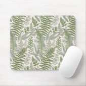Grünes Blattmuster Mousepad (Mit Mouse)