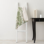 Grünes Blattmuster Sherpadecke (Beispiel)