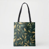 Grünes Blattmuster Tasche (Vorderseite)