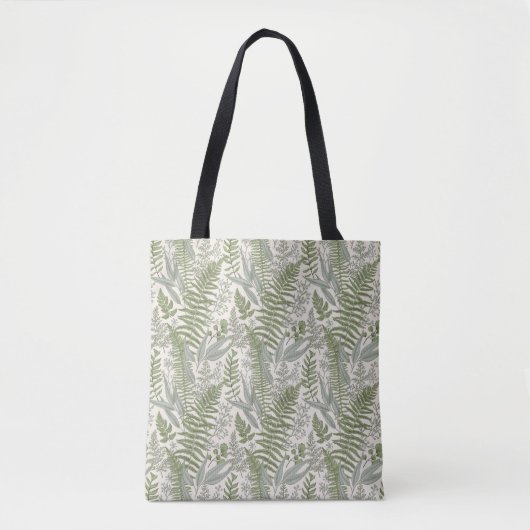Grünes Blattmuster Tasche (Vorderseite)