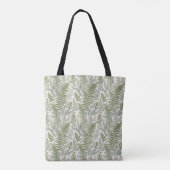 Grünes Blattmuster Tasche (Rückseite)